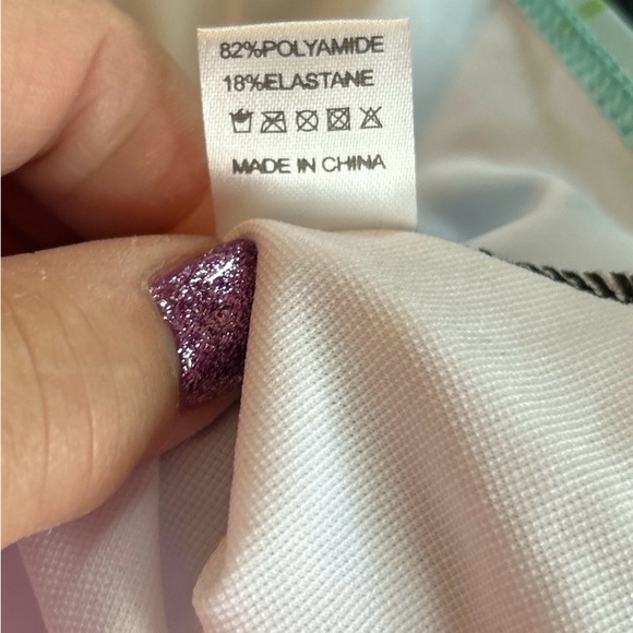 2 Piece Plus Sz 22W Tankini Swim Suit Boy Short Bottoms Alligator Print Pattern - Picture 5 of 11